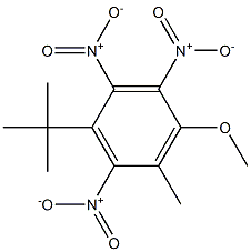 1-tert-Butyl-4-methoxy-5-methyl-2,3,6-trinitrobenzene Struktur