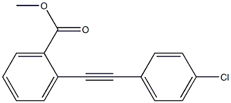 2-(4-Chlorophenylethynyl)benzoic acid methyl ester Struktur