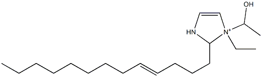 1-Ethyl-1-(1-hydroxyethyl)-2-(4-tridecenyl)-4-imidazoline-1-ium Struktur