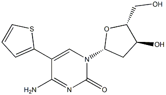 5-(2-Thienyl)-2'-deoxycytidine Struktur