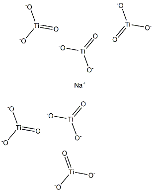 Sodium hexatitanate Struktur