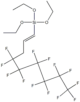 1-[Triethoxysilyl]-4,4,5,5,6,6,7,7,8,8,9,9,9-tridecafluoro-1-nonene Struktur