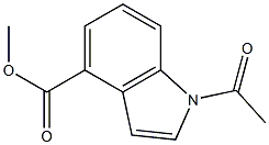 1-Acetyl-1H-indole-4-carboxylic acid methyl ester Struktur