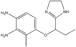 2-[1-(3,4-Diamino-2-methylphenoxy)propyl]-2-imidazoline Struktur