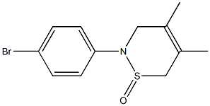 2-(4-Bromophenyl)-4,5-dimethyl-3,6-dihydro-2H-1,2-thiazine 1-oxide Struktur