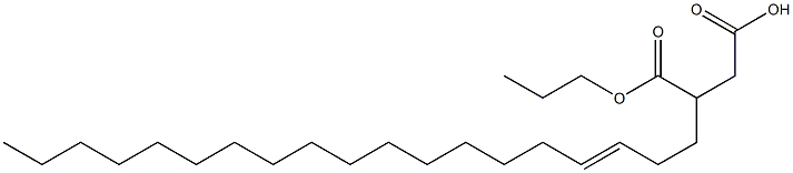 3-(3-Nonadecenyl)succinic acid 1-hydrogen 4-propyl ester Struktur