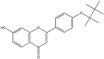 7-Hydroxy-4'-(tert-butyldimethylsiloxy)flavone Struktur