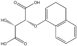 (2R,3R)-2-Hydroxy-3-[(3,4-dihydronaphthalen)-1-yloxy]succinic acid Struktur