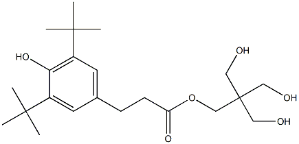 3-[3,5-Di(tert-butyl)-4-hydroxyphenyl]propionic acid 2,2-bis(hydroxymethyl)-3-hydroxypropyl ester Struktur