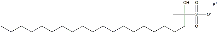 2-Hydroxyhenicosane-2-sulfonic acid potassium salt Struktur