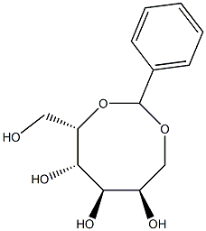 2-O,6-O-Benzylidene-D-glucitol Struktur