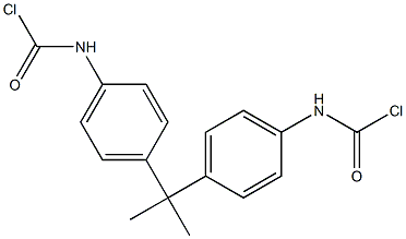 4,4'-Isopropylidenebis[N-(chloroformyl)benzenamine] Struktur