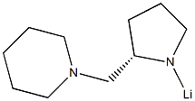 1-[[(2S)-1-Lithio-2-pyrrolidinyl]methyl]piperidine Struktur