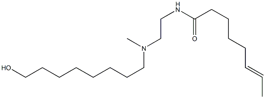 N-[2-[N-(8-Hydroxyoctyl)-N-methylamino]ethyl]-6-octenamide Struktur