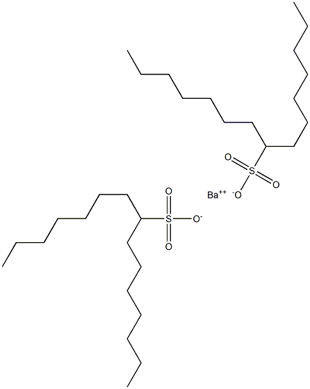 Bis(pentadecane-8-sulfonic acid)barium salt Struktur