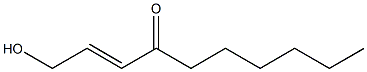 (E)-1-Hydroxy-2-decen-4-one Struktur