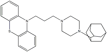 10-[3-[4-(2-Adamantyl)-1-piperazinyl]propyl]-10H-phenothiazine Struktur