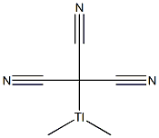 (Tricyanomethyl)dimethylthallium(III) Struktur