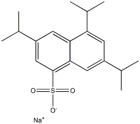 3,5,7-Triisopropyl-1-naphthalenesulfonic acid sodium salt Struktur