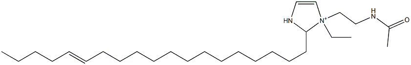 1-[2-(Acetylamino)ethyl]-1-ethyl-2-(14-nonadecenyl)-4-imidazoline-1-ium Struktur