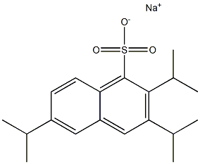 2,3,6-Triisopropyl-1-naphthalenesulfonic acid sodium salt Struktur