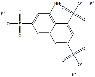 1-Amino-3,6,8-naphthalenetrisulfonic acid tripotassium salt Struktur