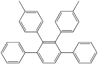 1,4-Diphenyl-2,3-bis(4-methylphenyl)benzene Struktur