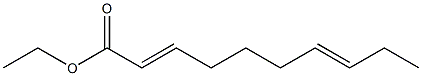 2,7-Decadienoic acid ethyl ester Struktur