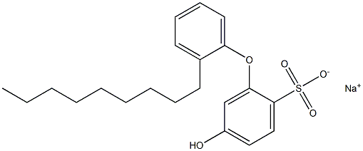 5-Hydroxy-2'-nonyl[oxybisbenzene]-2-sulfonic acid sodium salt Struktur