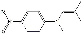 N-(4-Nitrophenyl)-N,2-dimethyl-1-propen-1-amine Struktur