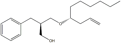 (2R)-3-[[(4R)-1-Decen-4-yl]oxy]-2-benzyl-1-propanol Struktur