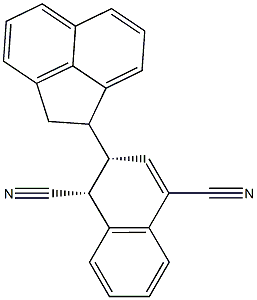 (1R,2S)-2-[(1R)-Acenaphthen-1-yl]-1,2-dihydronaphthalene-1,4-dicarbonitrile Struktur