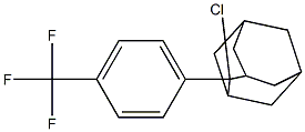 2-Chloro-2-[4-(trifluoromethyl)phenyl]adamantane Struktur