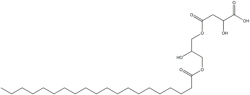 2-Hydroxybutanedioic acid hydrogen 4-[2-hydroxy-3-(icosanoyloxy)propyl] ester Struktur