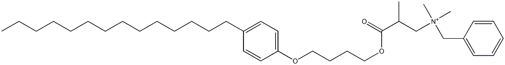 N,N-Dimethyl-N-benzyl-N-[2-[[4-(4-tetradecylphenyloxy)butyl]oxycarbonyl]propyl]aminium Struktur