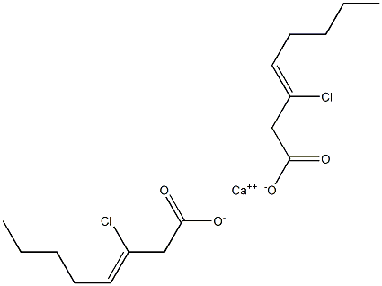 Bis(3-chloro-3-octenoic acid)calcium salt Struktur