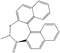 (R)-4-Methyldinaphtho[2,1-d:1',2'-f][1,3]dithiepin 3-oxide Struktur