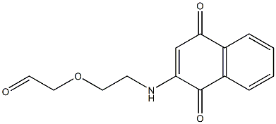 2-[(1,4-Dihydro-1,4-dioxonaphthalen)-2-ylamino]ethoxyacetaldehyde Struktur