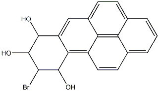 7,8,9,10-Tetrahydro-9-bromo-7,8,10-trihydroxybenzo[a]pyrene Struktur