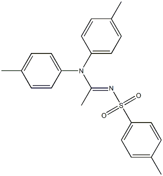 N1,N1-Bis(p-methylphenyl)-N2-[(p-methylphenyl)sulfonyl]acetamidine Struktur