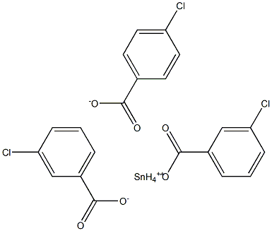 Tin(II)3-chlorobenzoate 4-chlorobenzoate Struktur