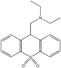 9-Diethylaminomethyl-9H-thioxanthene 10,10-dioxide Struktur