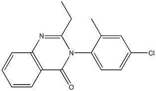 3-(4-Chloro-2-methylphenyl)-2-ethylquinazolin-4(3H)-one Struktur