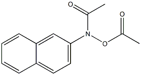 N-Acetyloxy-N-(2-naphtyl)acetamide Struktur