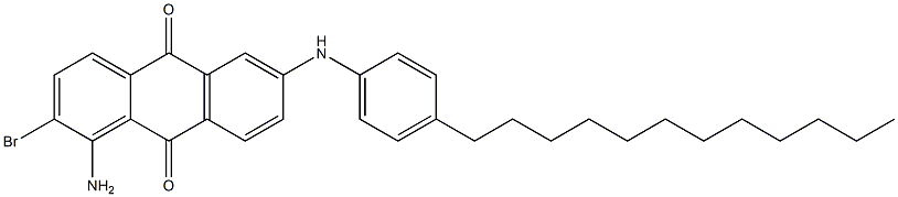 1-Amino-2-bromo-6-(4-dodecylanilino)anthraquinone Struktur