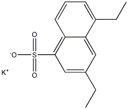 3,5-Diethyl-1-naphthalenesulfonic acid potassium salt Struktur