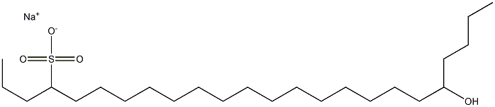 20-Hydroxytetracosane-4-sulfonic acid sodium salt Struktur