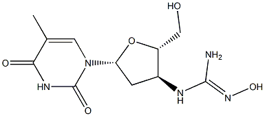 3'-(2-Hydroxyguanidino)-3'-deoxythymidine Struktur