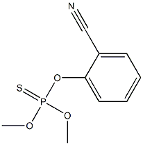 Thiophosphoric acid O,O-dimethyl O-[o-cyanophenyl] ester Struktur