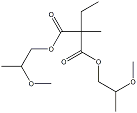 Ethylmethylmalonic acid bis(2-methoxypropyl) ester Struktur